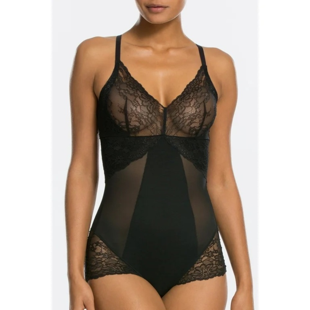 Spanx Tummy Control Mesh Body Suit